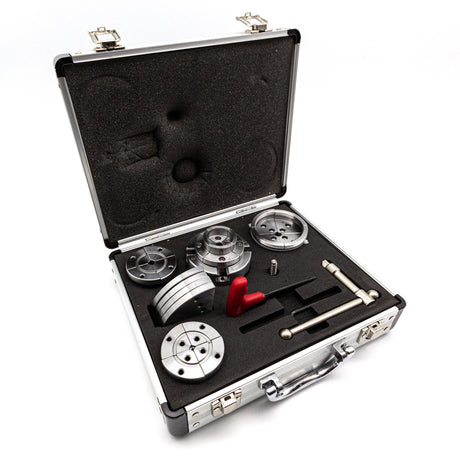 Torquata 75mm Mini Scroll Chuck Set with Five Mini Jaws and Accessories, M30 Thread
