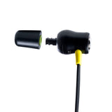 ISOtunes XTRA 2.0 yellow and black Bluetooth earbuds for woodworking