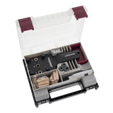 Milescraft Dowelling Jig Kit with self-centering metric dowel set in use on woodworking project