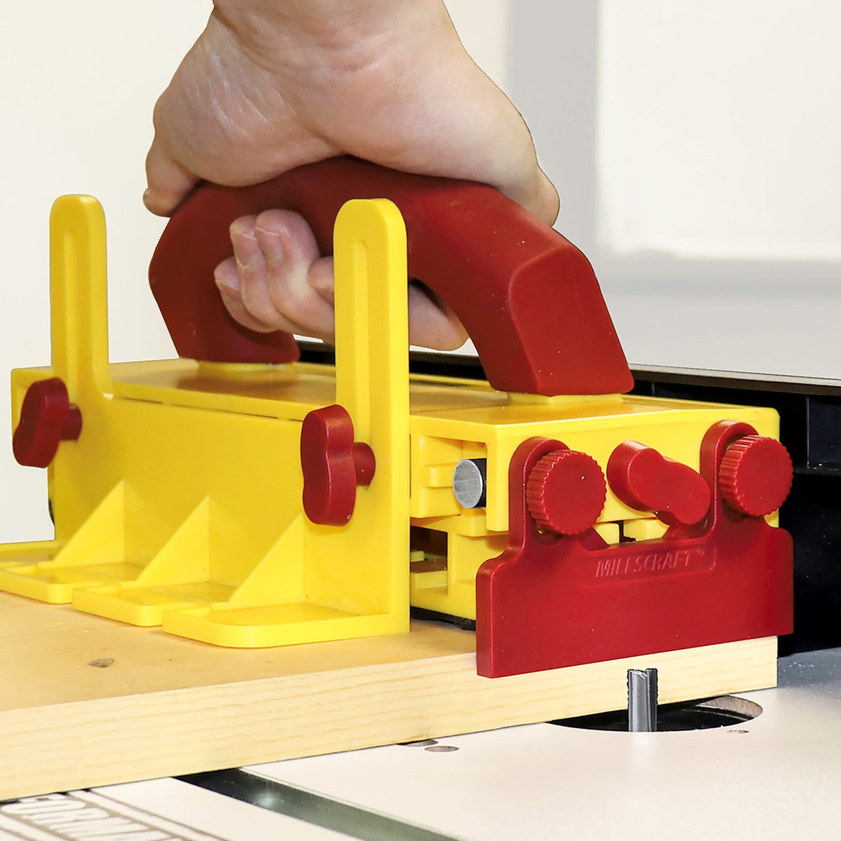 Milescraft GrabberPRO Push Block for Woodworking Machinery - Adjustable and Non-Marring - Australian Woodworking Tools Store