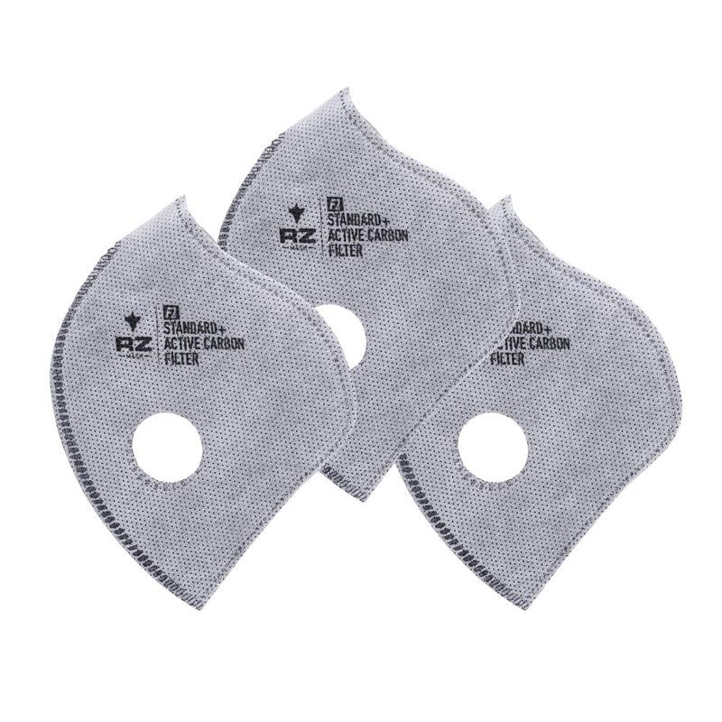RZMask F1 Active Carbon Filters pack of 3 in packaging