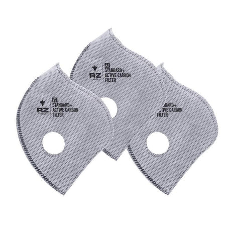 RZMask F1 Active Carbon Filters pack of 3 in packaging