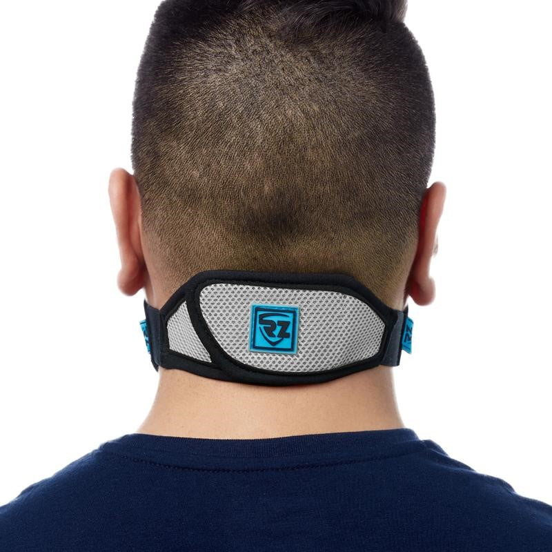 RZMask M2 Dust Face Mask Breathable Mesh Titanium - Side view showing replaceable filters