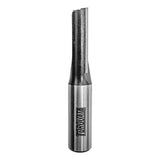Torquata 14.3mm Diameter Bottom Cut Straight Plunge Router Bit with 1/2in Shank. Non-overlapping cutters for clean waste removal