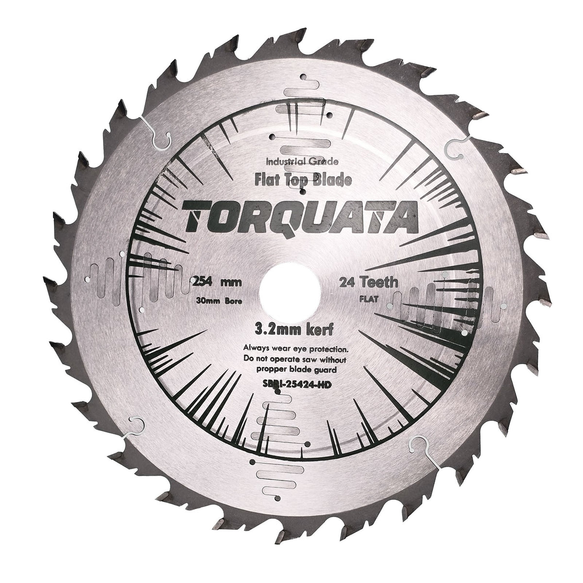 Torquata 254mm Heavy-Duty Rip Cut Circular Saw Blade in action on wood material