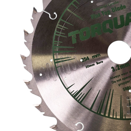 Torquata 254mm Heavy-Duty Rip Cut Circular Saw Blade in action on wood material