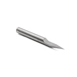Torquata V Groove CNC Router Bit 30° Angle, 1/4in Shank, for precise routing of plastic and non-ferrous materials