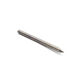 Torquata V-Bit End Mill CNC Bits Twin Flute Solid Carbide 1/8in Shank, side view milling plastic and composite panel
