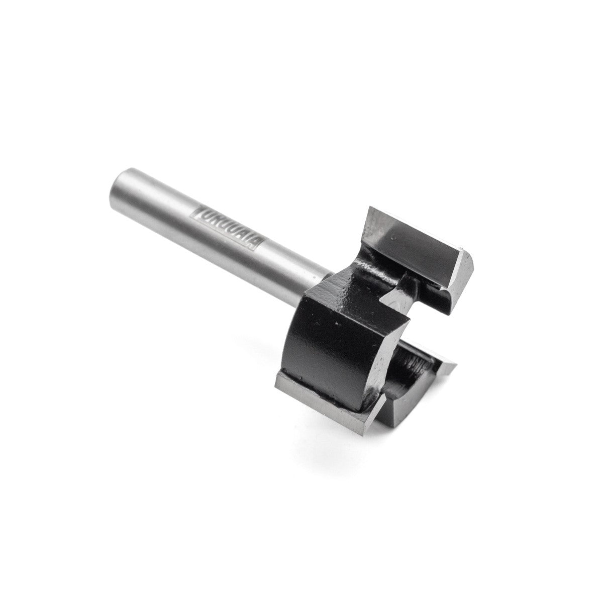 Torquata Spoilboard Surfacing CNC Router Bit Carbide Tipped 1/4in Shank in action on wood surface