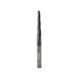 Torquata Triple Flute Long Spiral Upcut ZrN Coated Router Bit in action on CNC machine