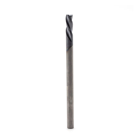 Torquata Triple Flute Extra Long Spiral Downcut ZrN Coated Carving CNC Router Bit in action on a CNC machine
