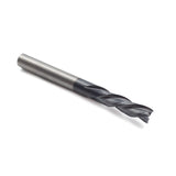 Torquata Triple-Flute 1/4in ZrN Coated Spiral Upcut Long CNC Router Bit in use on machine