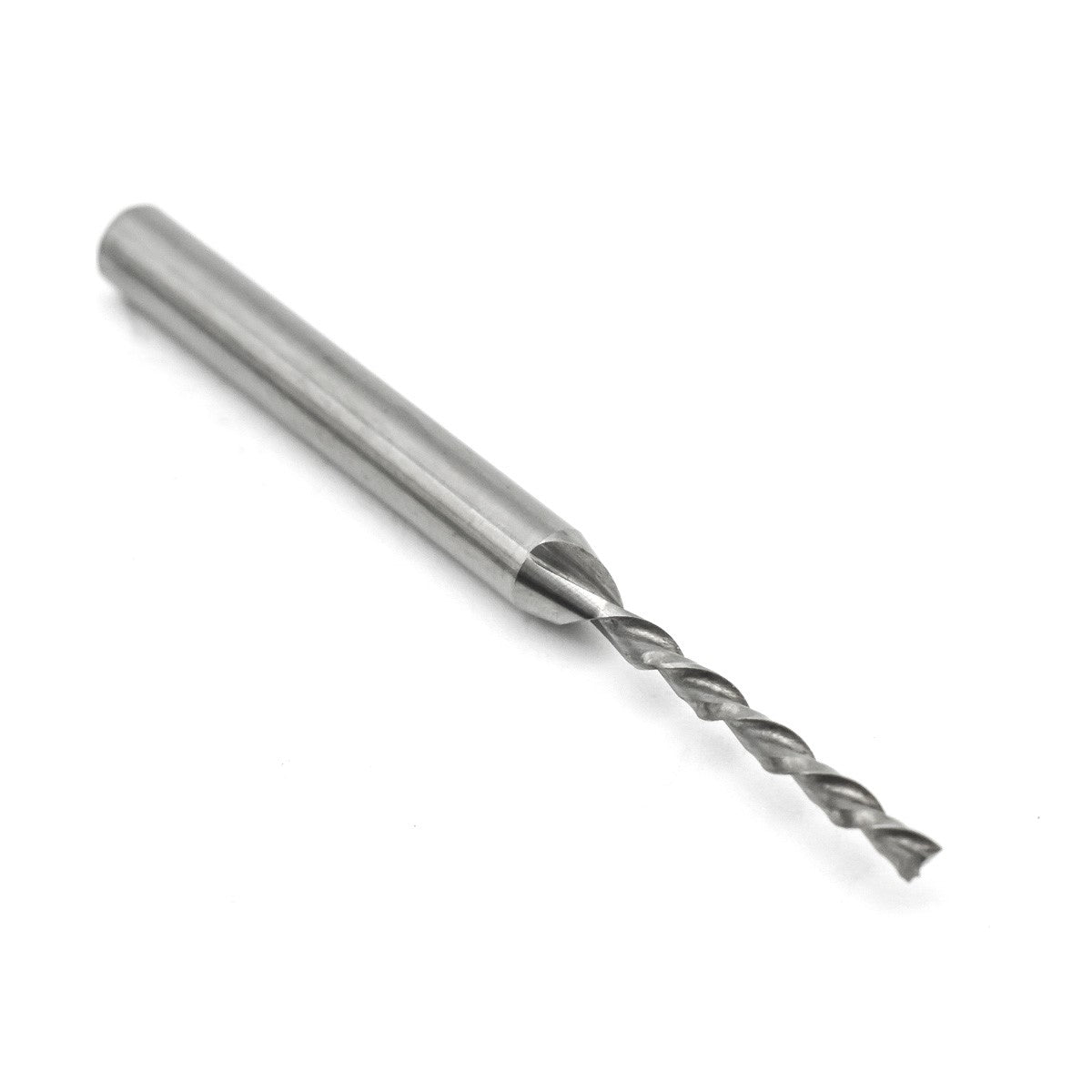 Torquata Twin-Flute Spiral Downcut CNC Router Bit in action on non-ferrous material
