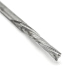 Torquata Twin-Flute Spiral Downcut CNC Router Bit 1/8in Shank in use on non-ferrous material