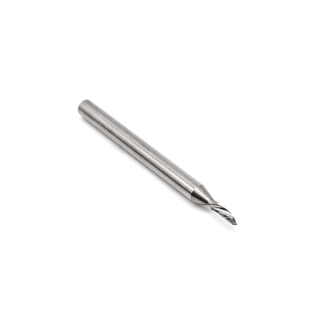 Torquata 1.5mm single-flute upcut spiral solid carbide CNC router bit in Australian woodworking tools store