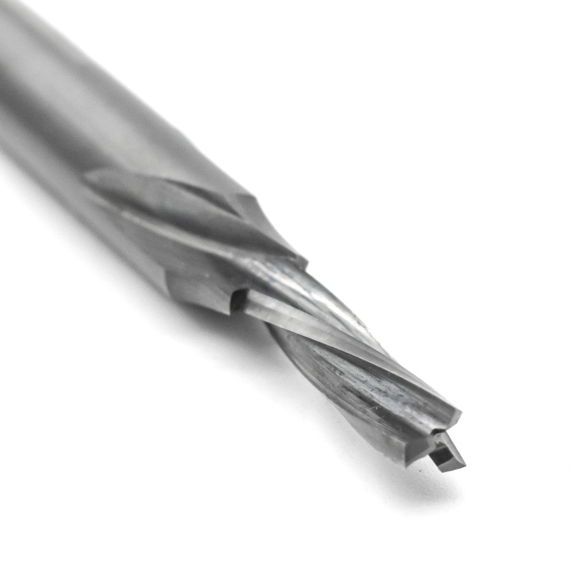 Torquata 4mm Downcut Spiral CNC Router Bit in action on non-ferrous materials