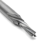 Torquata 4mm Downcut Spiral CNC Router Bit in action on non-ferrous materials