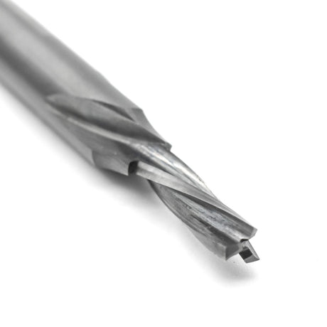 Torquata 4mm Downcut Spiral CNC Router Bit in action on non-ferrous materials