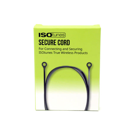 ISOtunes Secure Cord accessory for true wireless earbuds, compatible with all ISOtunes products