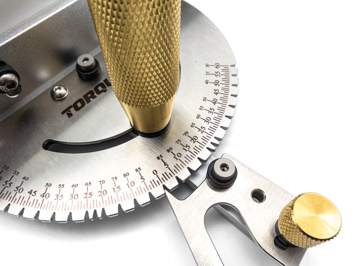 Torquata Mitre Guide with Aluminium Fence and Box Joint Accessory - Precision woodworking tool for crosscuts and box joinery
