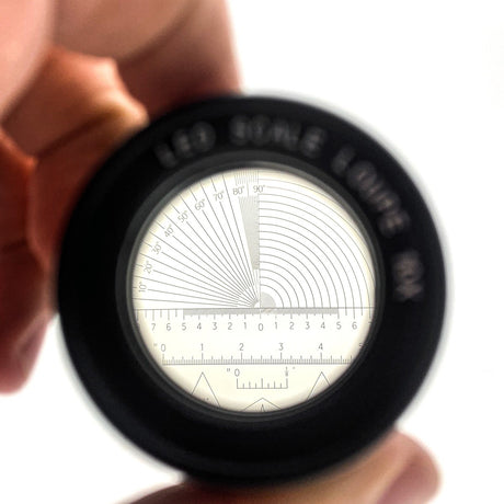 iGaging Optical Loupe Magnifier with 10x Magnification and LED light in leather case