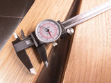 iGaging Dial Calipers 150mm Metric & Imperial in Protective Case, angled view
