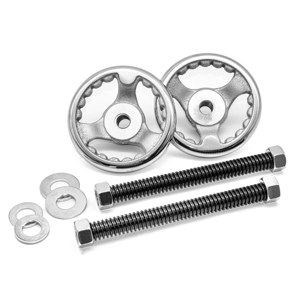 Torquata Hardware Set for Moxon Vice Steel in use on workbench