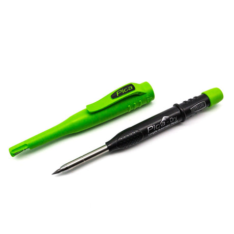 Pica Dry Automatic Long-life Pacer Pencil in use for woodworking craft
