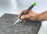 Pica Big Dry Automatic Long-life Construction Pencil Pacer in action, marking precise lines for woodworking projects