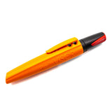 Pica Visor Permanent Long-life Industrial Red Marking Crayon on wooden surface