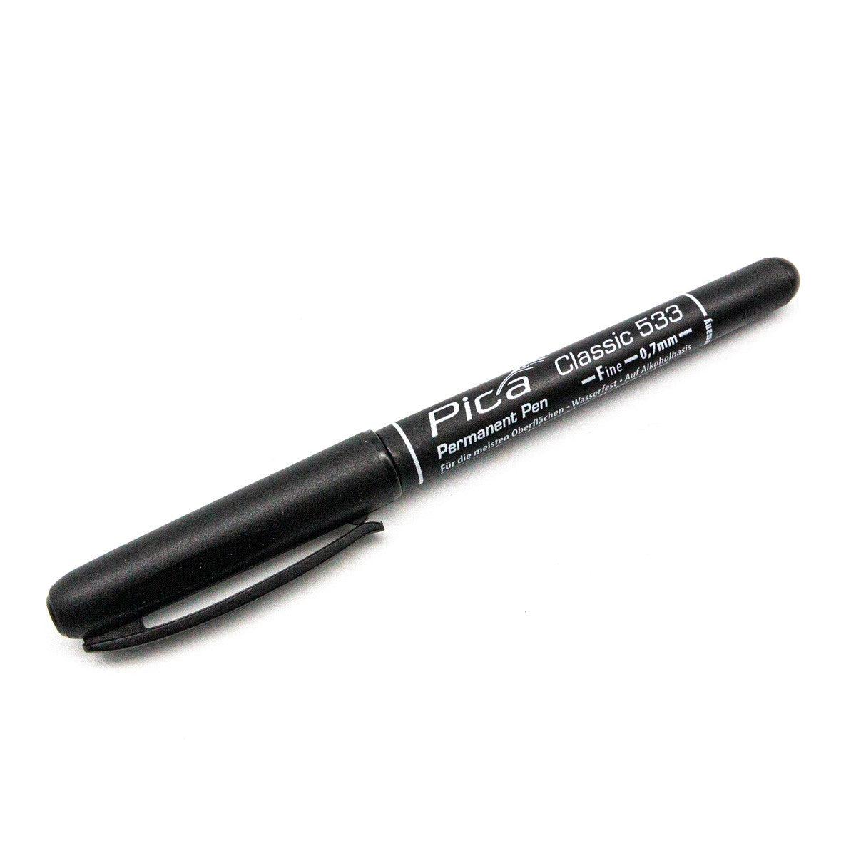 Pica Classic 533 Fine Nib Permanent Marker Pen on white background