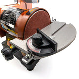 Sherwood 1 x 5in Benchtop Vertical Belt and Disc Sander Linisher 250W in workshop setting