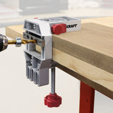 Milescraft JointMaster Dowelling Jig in action, producing precise and sturdy joints for woodworking projects