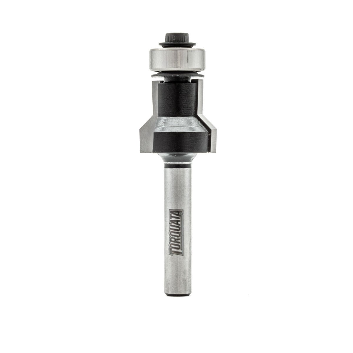 Torquata Flush & Bevel Trim Router Bit 1/4in Shank in action on laminate material