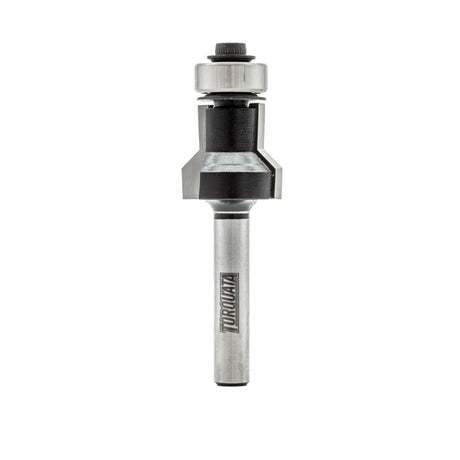 Torquata Flush & Bevel Trim Router Bit 1/4in Shank in action on laminate material