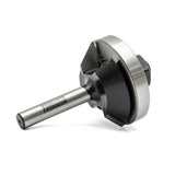 Torquata Laminate Mitre Joint Router Bit creating seamless 45° bevel on laminated surfaces