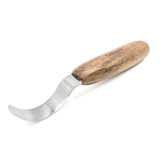 Narex PROFI Spoon Carving Knife Large Radius Right Handed woodworking tool in action creating a spoon