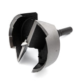 Fisch Black Shark Pro Forstner Bits for Hardwoods - Close-up view of sharp cutting edges on the Forstner bit