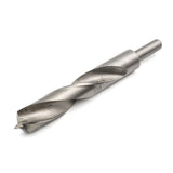 Fisch Standard HSS Brad Point Drill Bits in action on timber board