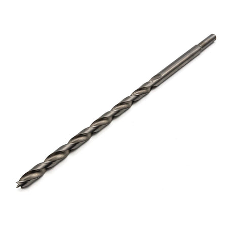 Fisch Standard HSS Brad Point 11mm Drill Bit - High-quality extra long wood twist bit in action