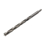Fisch Standard HSS Brad Point Extra Long Drill Bits in use drilling a deep hole into wood
