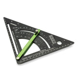 Aluminium rafter square with adjustable fence for precise rafter layout