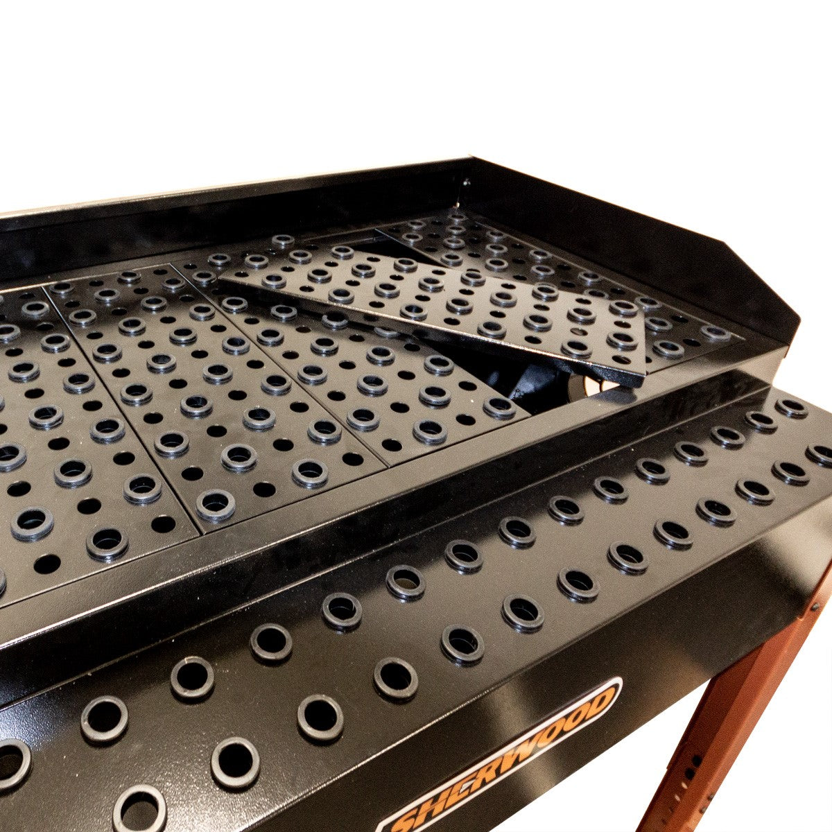 Sherwood Downdraft Table capturing fine dust at the source, ensuring a cleaner and safer woodworking environment