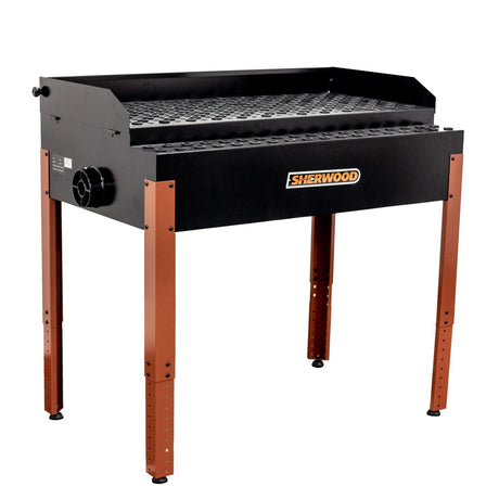 Sherwood Downdraft Table providing dust-free sanding environment