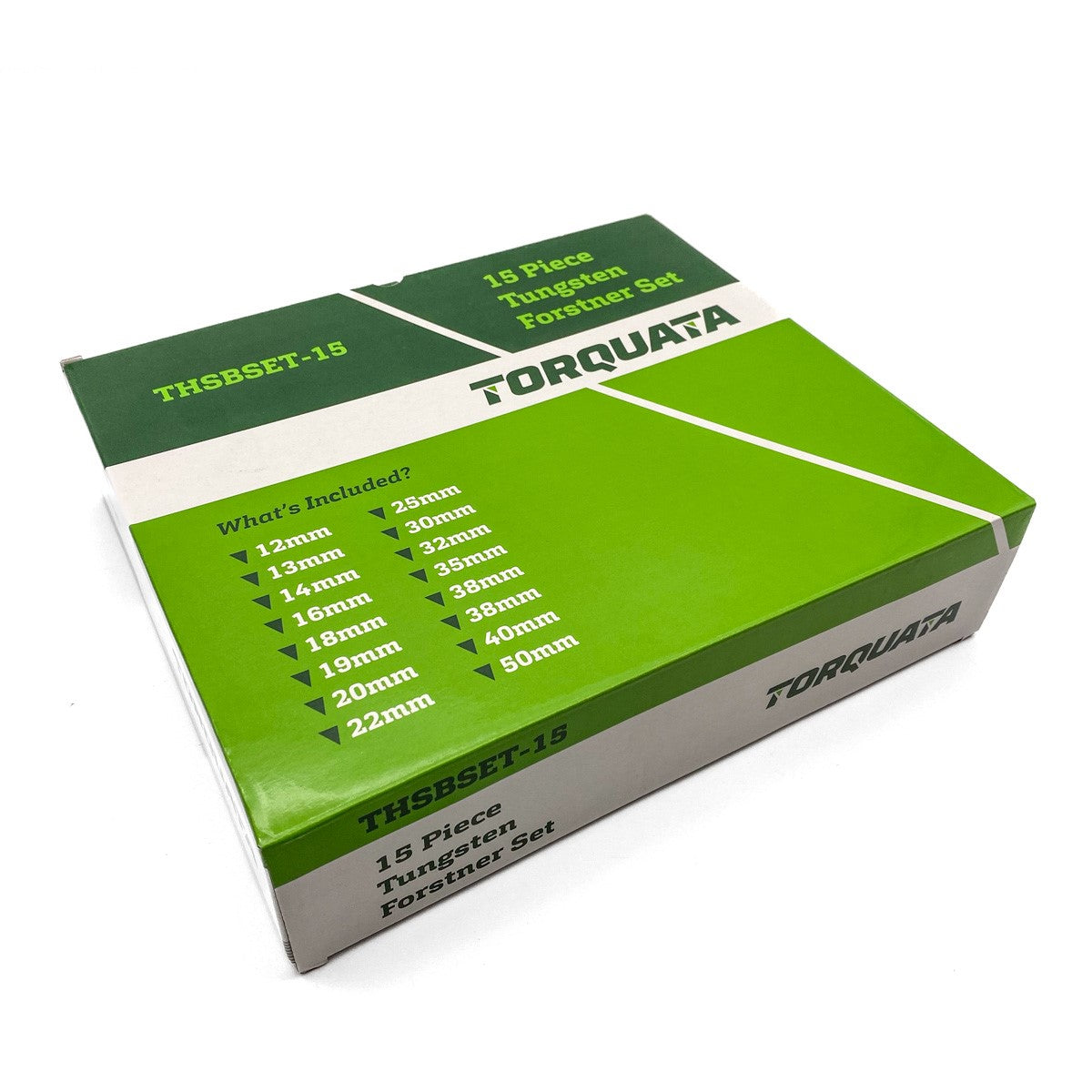 15-piece Torquata TCT Boring Bits Set for clean, precise drilling in tough Australian timbers