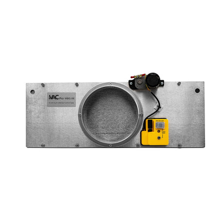 iVAC 6in Metal Blast Gate for Dust Extraction - Workshop convenience with automated dust collector control