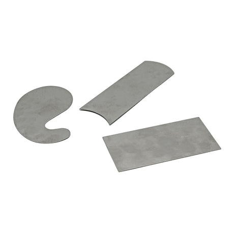 Australian Woodworking Tools Store - Cabinet Scraper 3 Piece Set, Rectangle Gooseneck Curved - Essential woodworking tool for removing scratches and milling marks