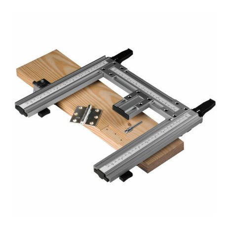 ProGrip Hinge Mate Aluminium Jig for precise hinge mortices - screwless fixing for accurate routing
