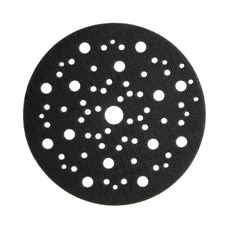 Mirka 150mm Orbital Sander Pad Saver pack of 5 in action, enhancing sanding precision