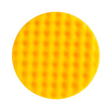 Mirka yellow waffle foam polishing pad for woodworking